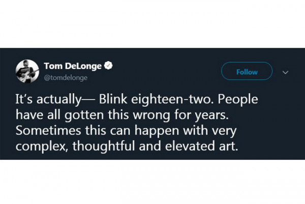 Ternyata Ini Pengejaan Blink 182 yang Benar