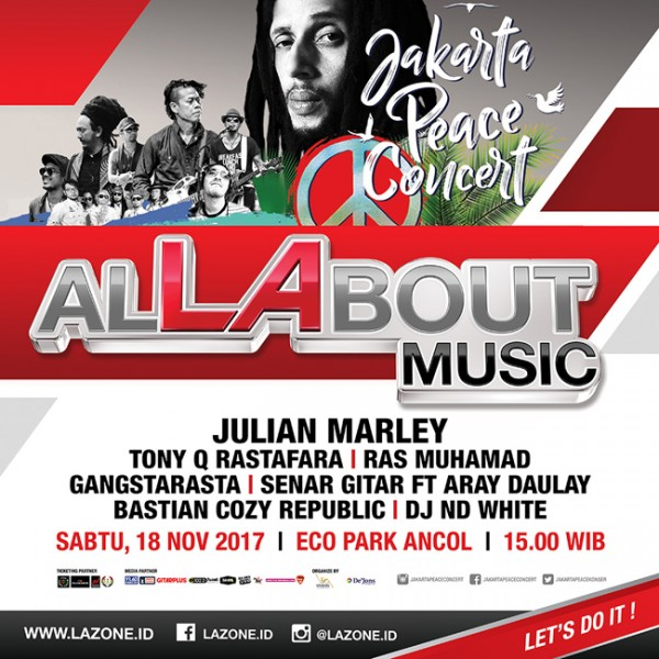 Yuk Nge-jam bareng Bob Marley Junior di 'AlLAbout Music Jakarta Peace Concert'